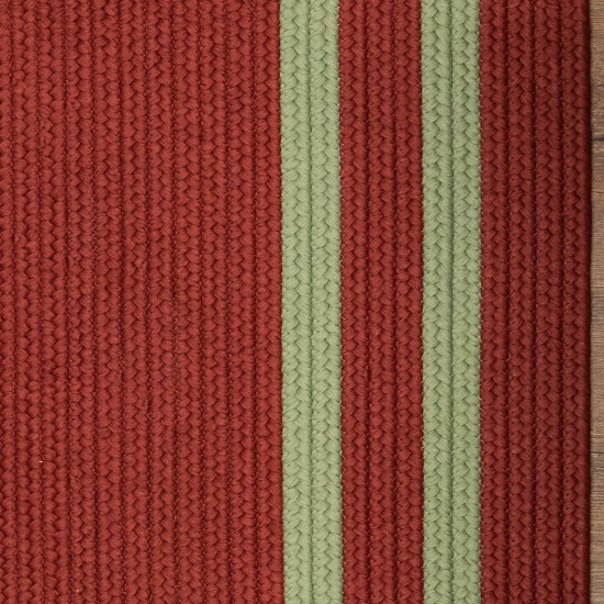 Double Border Christmas Rug - Red/Green 22" x 34"