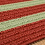 Double Border Christmas Rug - Red/Green 22" x 34"