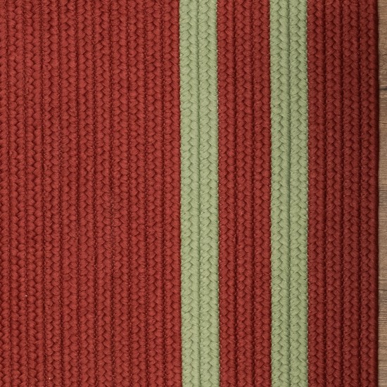 Double Border Christmas Rug - Red/Green 34" x 58"