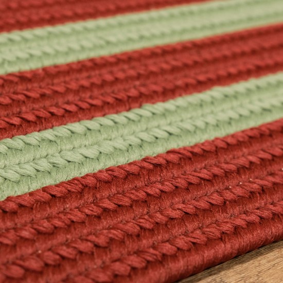 Double Border Christmas Rug - Red/Green 34" x 58"