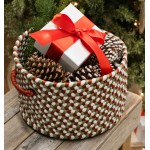Holiday Multi Braided Basket - Holiday Multi 12"x12"x8"