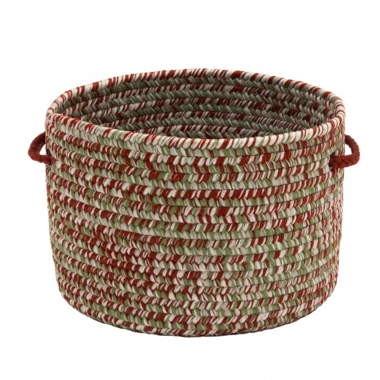 Holiday Tweed Braided Basket - Holiday Blend 14"x14"x10"