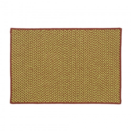 Holiday-Vibes Houndstooth Rug - Vibe Green/Red 22" x 34"