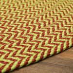 Holiday-Vibes Under Tree Reversible Round Rug - Chevron Vibe 35” x 35”