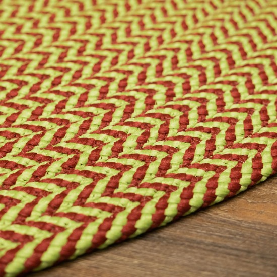 Holiday-Vibes Under Tree Reversible Round Rug - Chevron Vibe 35” x 35”