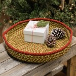 Merry & Bright Decorative Tray - Red/Green 18"x18"x3"