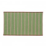 Naughty Elf Stripe Christmas Rug - Green 22" x 34"