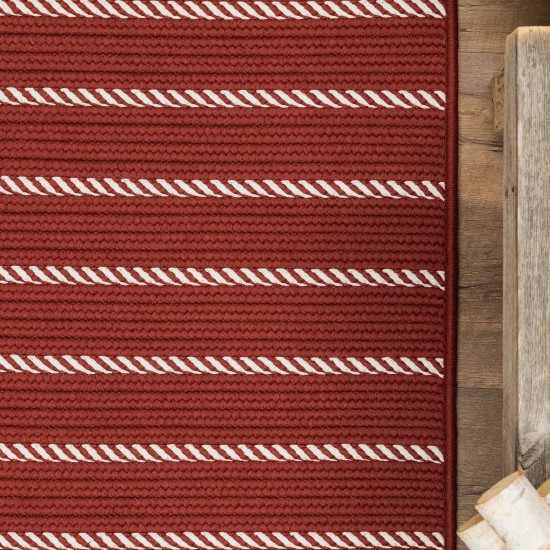 Naughty Elf Stripe Christmas Rug - Red 42" x 66"