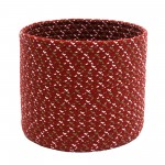 Sleighbells Woven Holiday Basket - Red Multi 16"x16"x14"