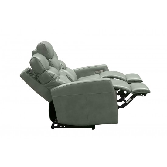 39PHL-1115 Enzo Power Reclining Sofa, Antonio Green Gray