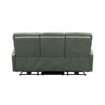 39PHL-1115 Enzo Power Reclining Sofa, Antonio Green Gray