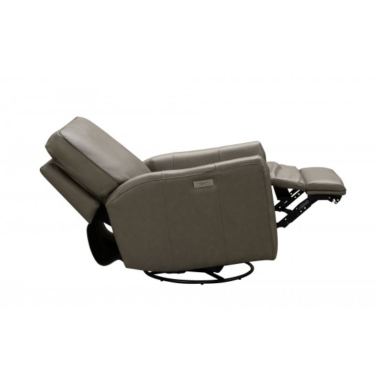 8P-1169 Marion Power Swivel Glider Recliner, Georgia Gray
