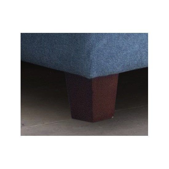 Diego Blue Fabric Sectional Sofa, Storage Ottoman, and 2 Accent Pillows