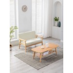 Bahamas Coffee Table and Beige Loveseat Set