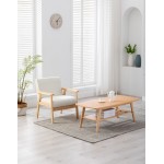 Bahamas Coffee Table and Beige Chair Set