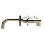 ALFI brand Brushed Nickel 8" Widespread Wall-Mounted Cross Handle Faucet