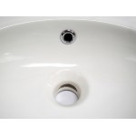 ALFI brand AB107 Small White Wall Mounted Ceramic Bathroom Sink Basin
