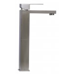 ALFI brand AB1129-BN Brushed Nickel Tall Square Single Lever Bathroom Faucet