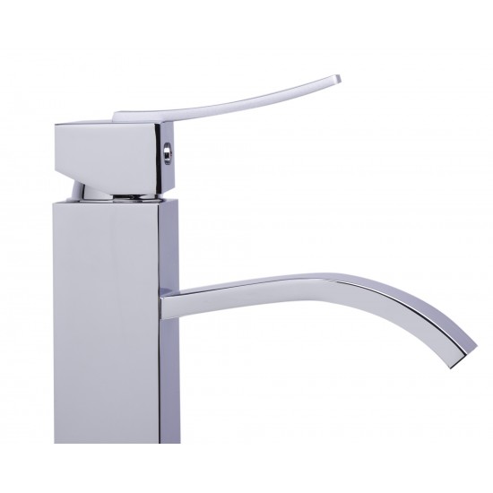 ALFI brand Tall Polished Chrome Single Lever Bathroom Faucet