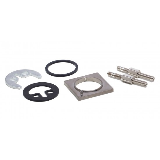 ALFI brand AB1229-BN Brushed Nickel Square Single Lever Bathroom Faucet