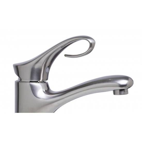 ALFI brand AB1295-BN Brushed Nickel Single Lever Bathroom Faucet