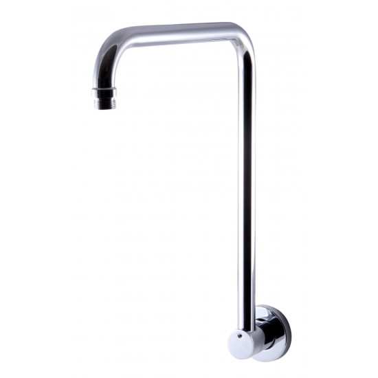 ALFI brand AB12GRW-PC Polished Chrome 12" Round Raised Wall Mounted Shower Arm