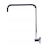 ALFI brand AB12GRW-PC Polished Chrome 12" Round Raised Wall Mounted Shower Arm