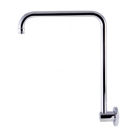 ALFI brand AB12GRW-PC Polished Chrome 12" Round Raised Wall Mounted Shower Arm