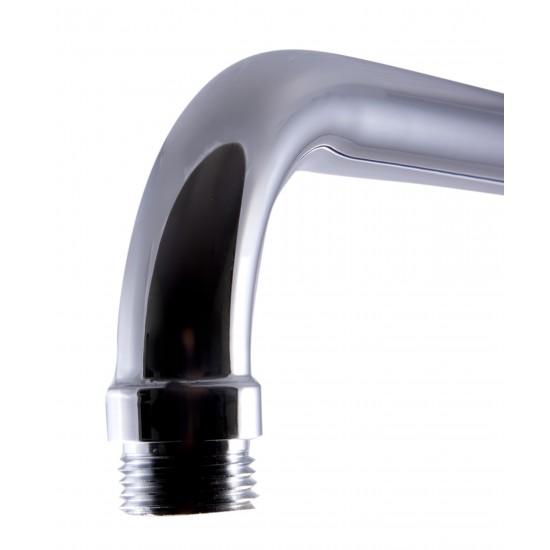 ALFI brand AB12GRW-PC Polished Chrome 12" Round Raised Wall Mounted Shower Arm