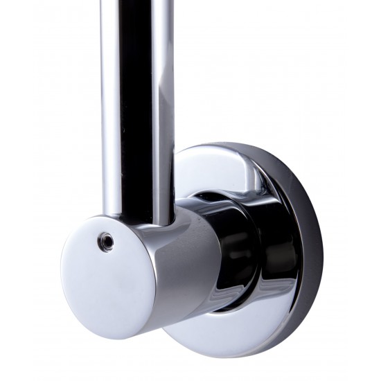 ALFI brand AB12GRW-PC Polished Chrome 12" Round Raised Wall Mounted Shower Arm