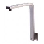 ALFI brand AB12GSW-BN Brushed Nickel 12" Square Raised Wall Mounted Shower Arm