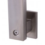 ALFI brand AB12GSW-BN Brushed Nickel 12" Square Raised Wall Mounted Shower Arm