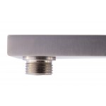 ALFI brand AB12GSW-BN Brushed Nickel 12" Square Raised Wall Mounted Shower Arm