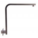 ALFI brand AB12GSW-BN Brushed Nickel 12" Square Raised Wall Mounted Shower Arm