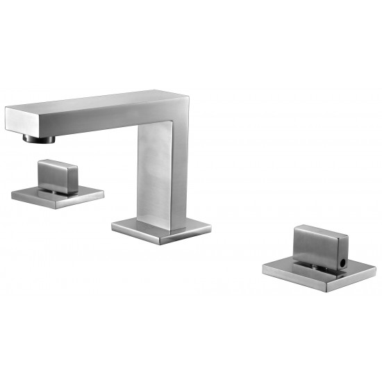 ALFI brand AB1322-BN Brushed Nickel Modern Widespread Bathroom Faucet