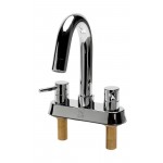 ALFI brand AB1400-PC Polished Chrome Two-Handle 4'' Centerset Bathroom Faucet