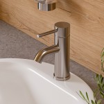 ALFI brand AB1433-BN Brushed Nickel Single Lever Bathroom Faucet