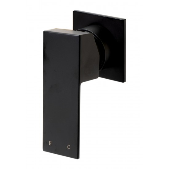 ALFI brand AB1468-BM Black Matte Single Lever Wallmount Bathroom Faucet