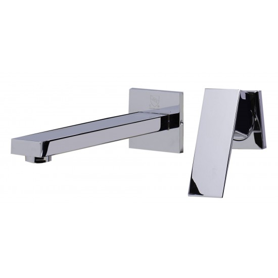 ALFI brand AB1468-PC Polished Chrome Single Lever Wallmount Bathroom Faucet