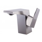 ALFI brand AB1470-BN Brushed Nickel Modern Single Hole Bathroom Faucet