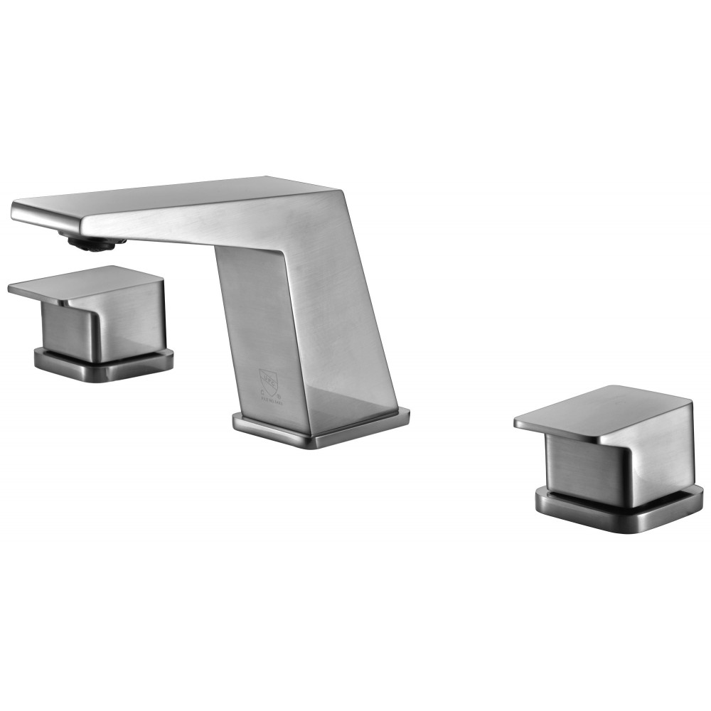 ALFI brand AB1471-BN Brushed Nickel Modern Widespread Bathroom Faucet ALFI brand AB1471-BN Brushed Nickel Modern Widespread Bathroom Faucet