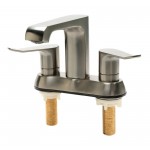 ALFI brand AB1493-BN Brushed Nickel Two-Handle 4\'\' Centerset Bathroom Faucet