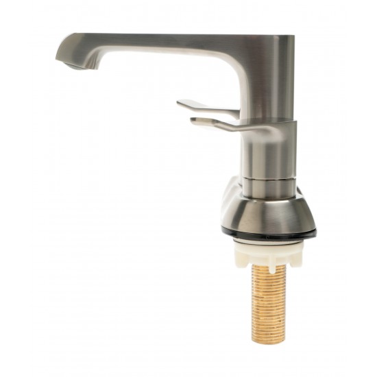 ALFI brand AB1493-BN Brushed Nickel Two-Handle 4'' Centerset Bathroom Faucet