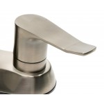 ALFI brand AB1493-BN Brushed Nickel Two-Handle 4'' Centerset Bathroom Faucet