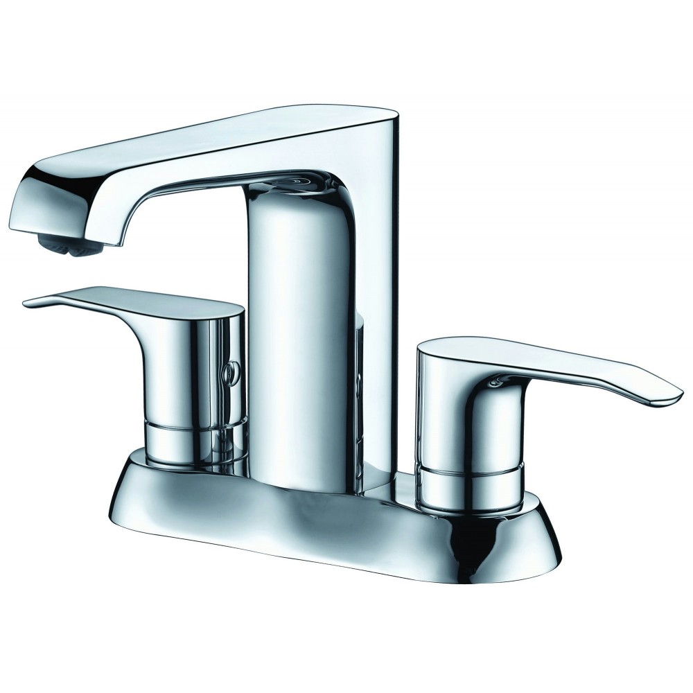 ALFI brand AB1493-PC Polished Chrome Two-Handle 4'' Centerset Bathroom Faucet