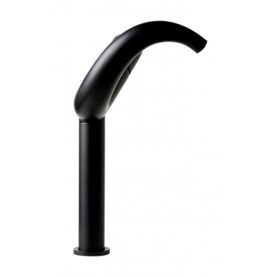 ALFI brand AB1570-BM Black Matte Tall Wave Single Lever Bathroom Faucet