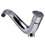 ALFI brand AB1570-PC Tall Wave Polished Chrome Single Lever Bathroom Faucet