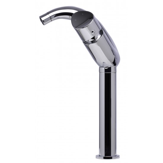 ALFI brand AB1570-PC Tall Wave Polished Chrome Single Lever Bathroom Faucet