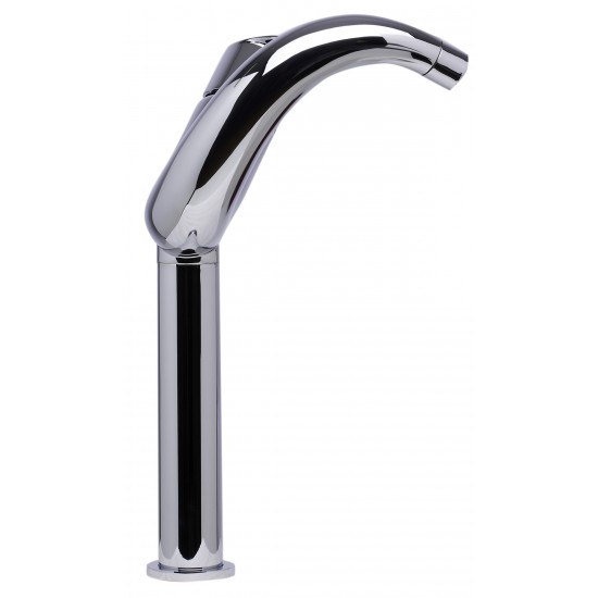 ALFI brand AB1570-PC Tall Wave Polished Chrome Single Lever Bathroom Faucet