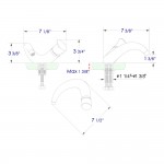 ALFI brand AB1572-BM Black Matte Wave Single Lever Bathroom Faucet